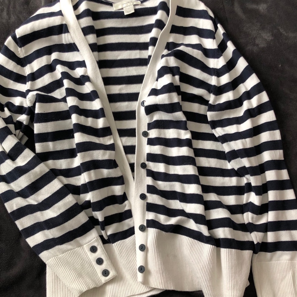 CJ Banks striped cardigan size 1X